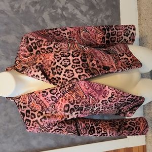 Scapa Lauren Perre Pink Multi-colored Blazer Jacket Sz MD